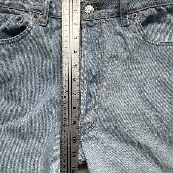 Vintage 501 Levis Jeans Denim Men’s 32”x31” Button Fly USA 1991 Light Wash - Picture 4 of 12